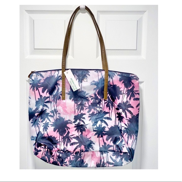 BENETTON BEACHWEAR PALM TOTE BAG - Picture 1 of 5